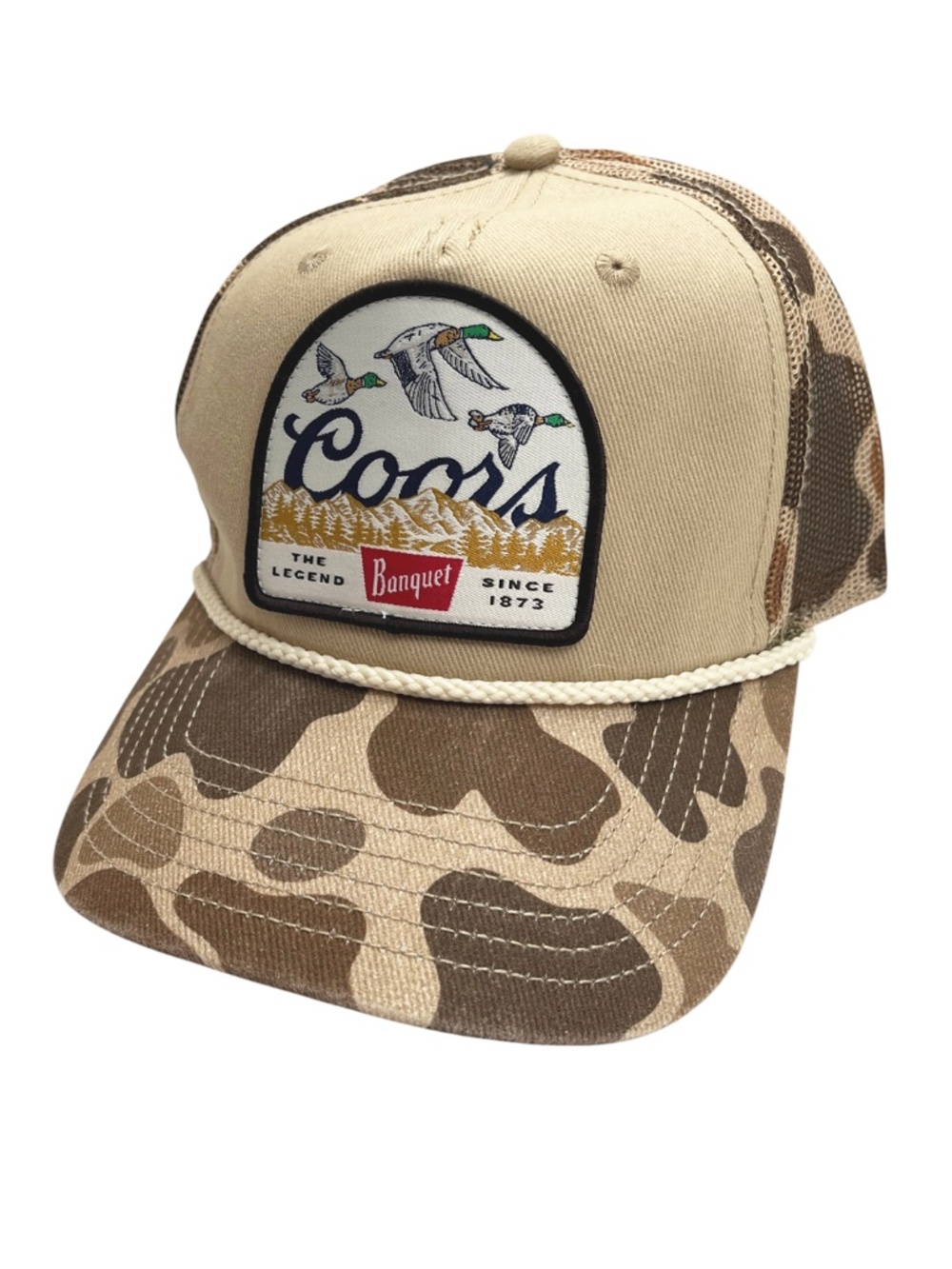 Coors Hat Mallard Duck Patch Camo NWT